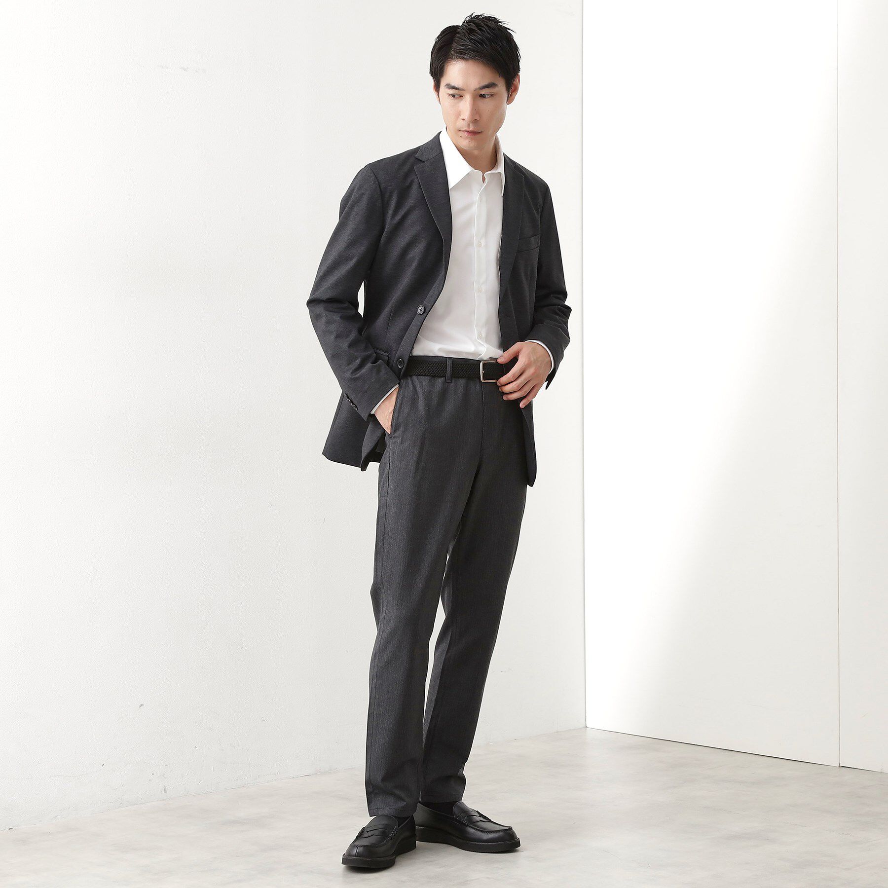 THE SHOP TK「【オールシーズン穿ける！】7DAYSストレッチへリンボンパンツ　ON&hArr;OFF兼用」|その他|