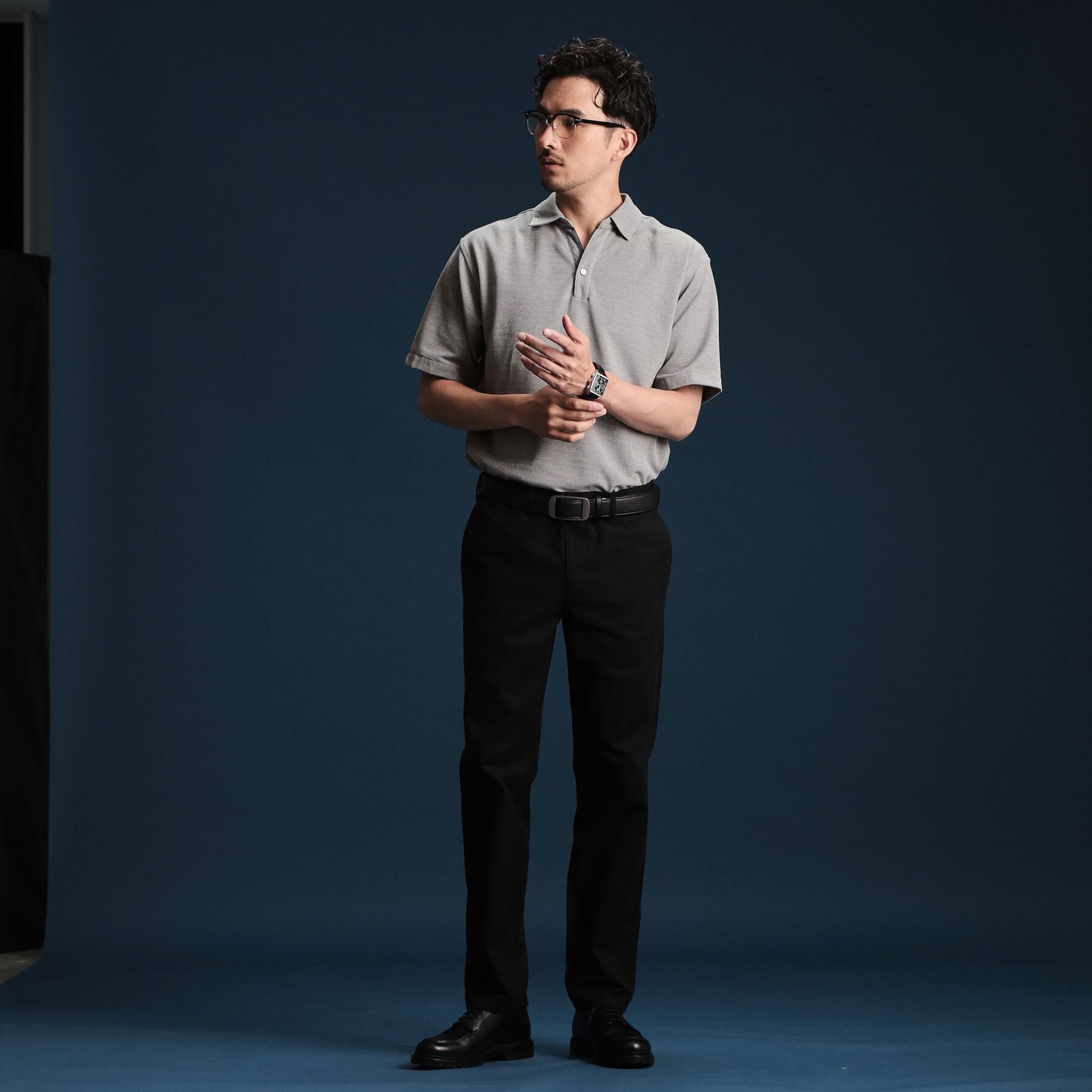 THE SHOP TK「シャンブレーカノコスキッパーポロシャツ」|ポロシャツ|