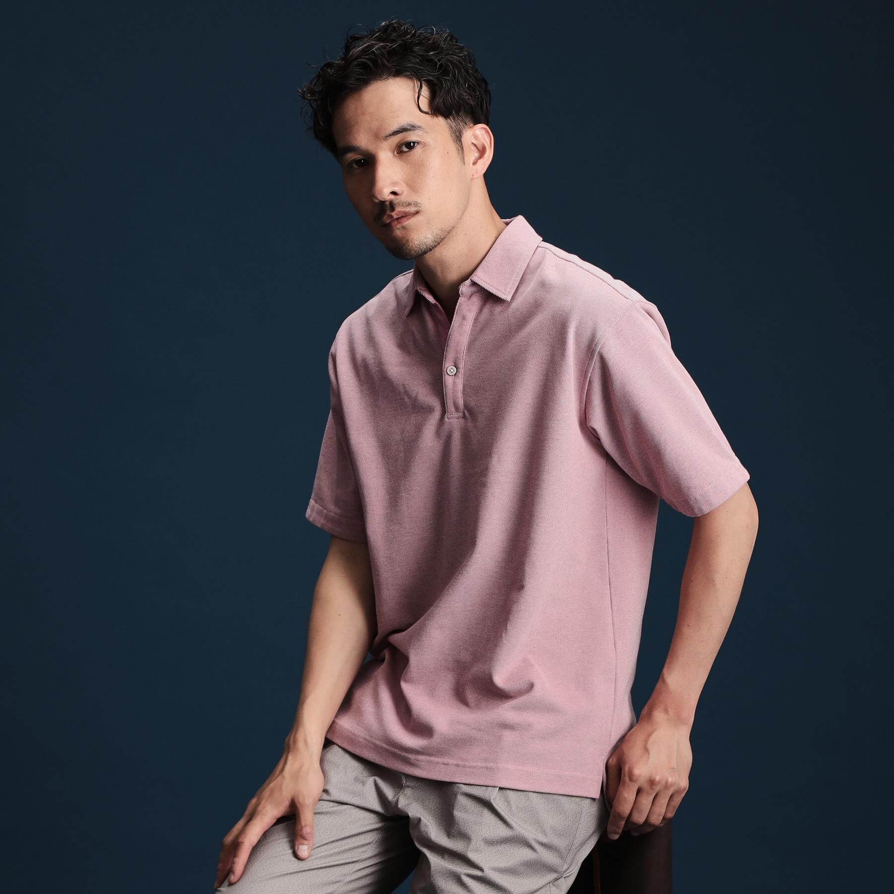 THE SHOP TK「シャンブレーカノコスキッパーポロシャツ」|ポロシャツ|