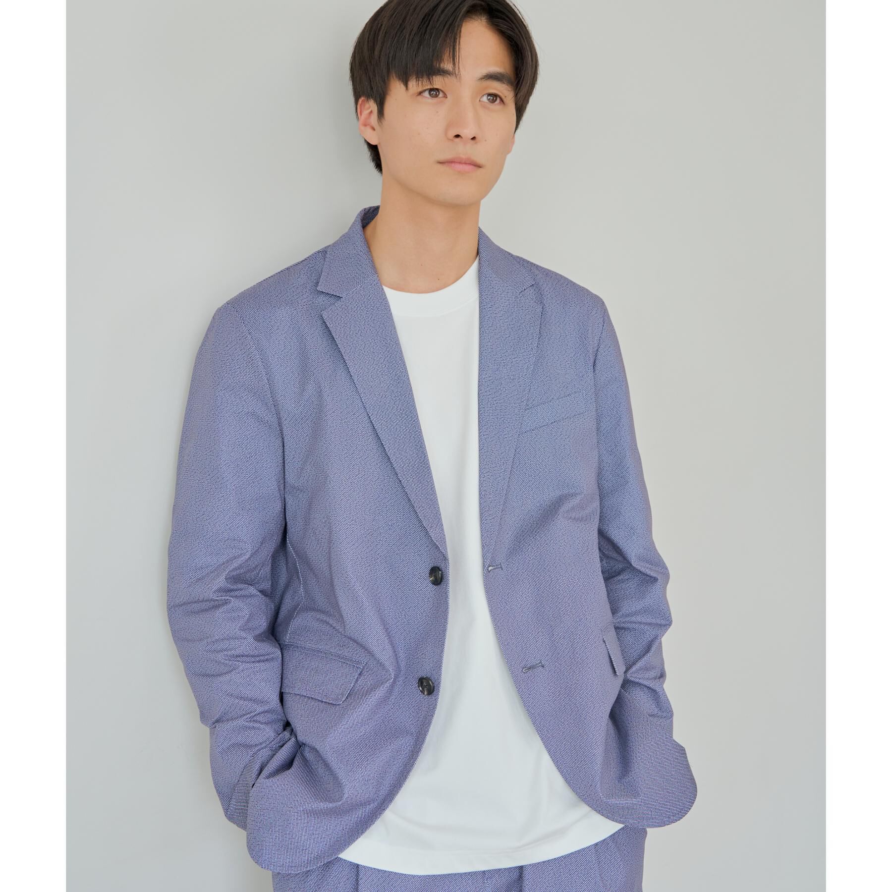 THE SHOP TK「スマートムーブメッシュジャケット【セットアップ可/洗濯機OK】」|テーラードジャケット|