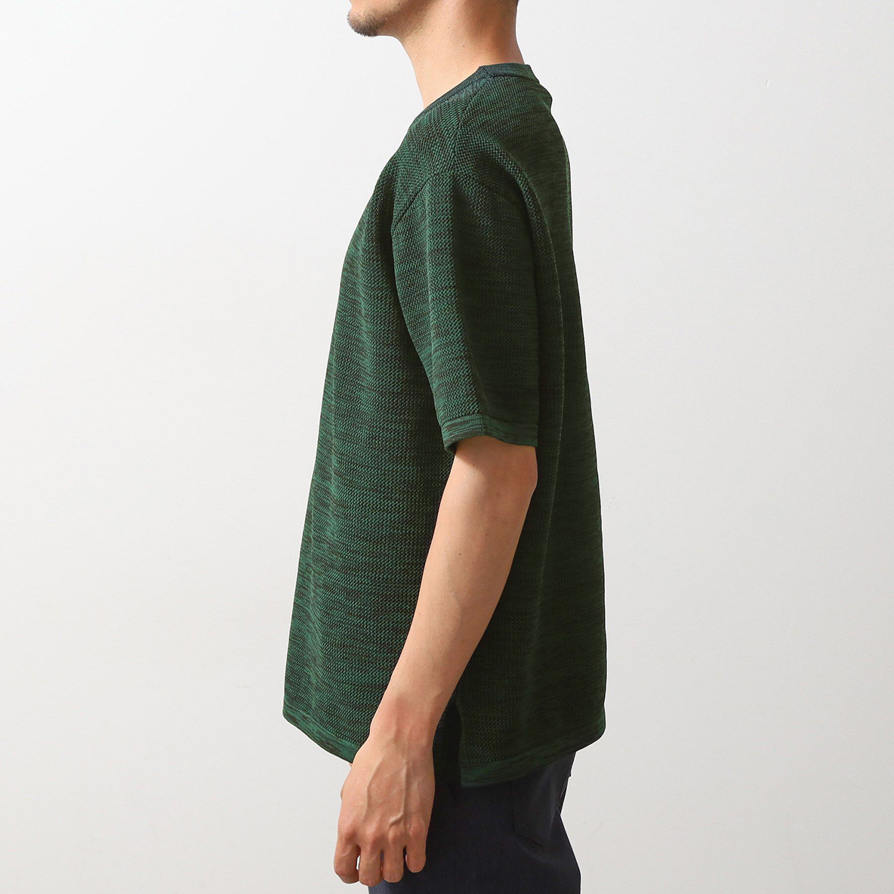 THE SHOP TK「ドライタッチ半袖ニットTシャツ　【洗濯機ＯＫ】」|ニット・セーター|