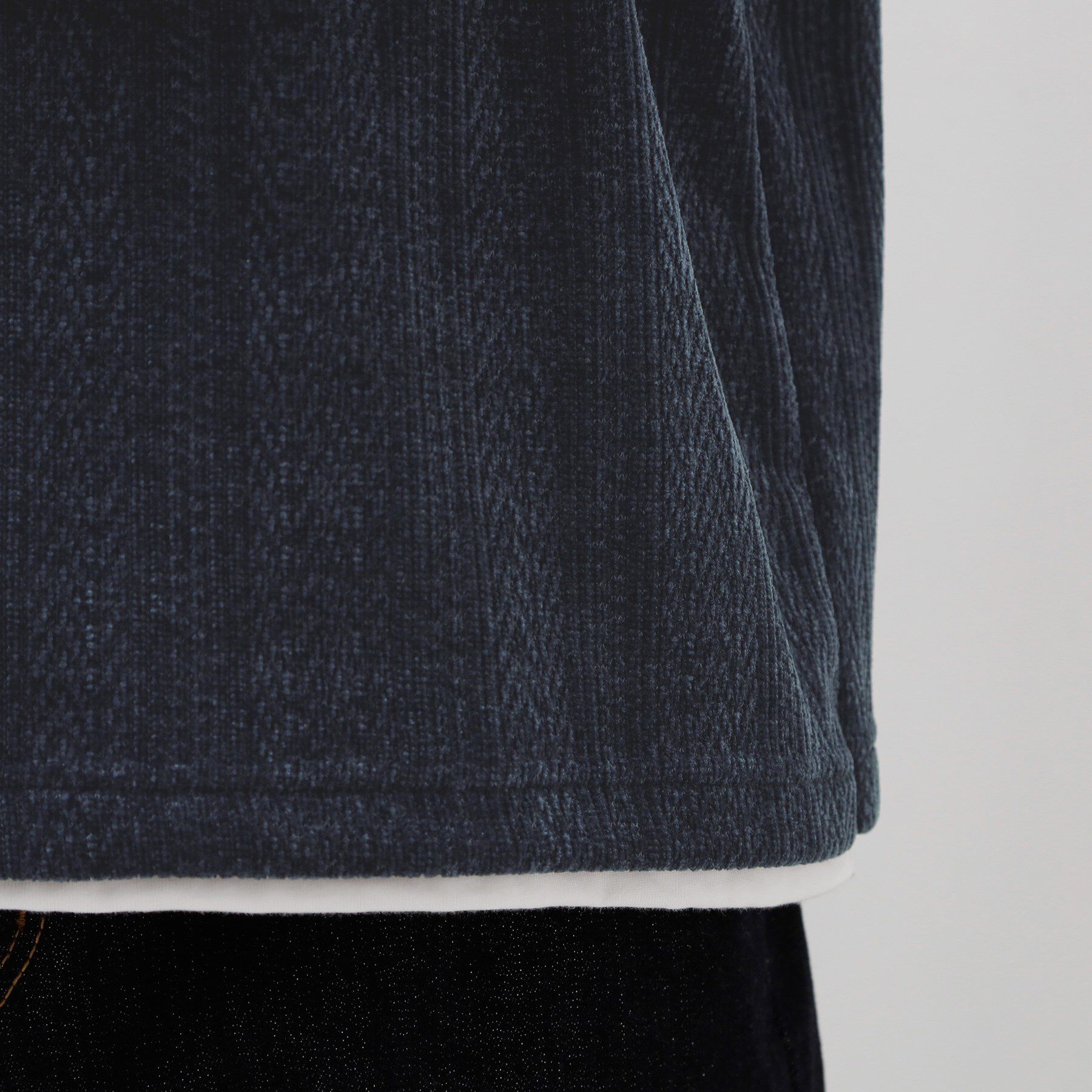 THE SHOP TK「【心地良い、滑らかさ】レイヤード風ケーブル ニットソー 【洗濯機OK】」|Tシャツ・カットソー|