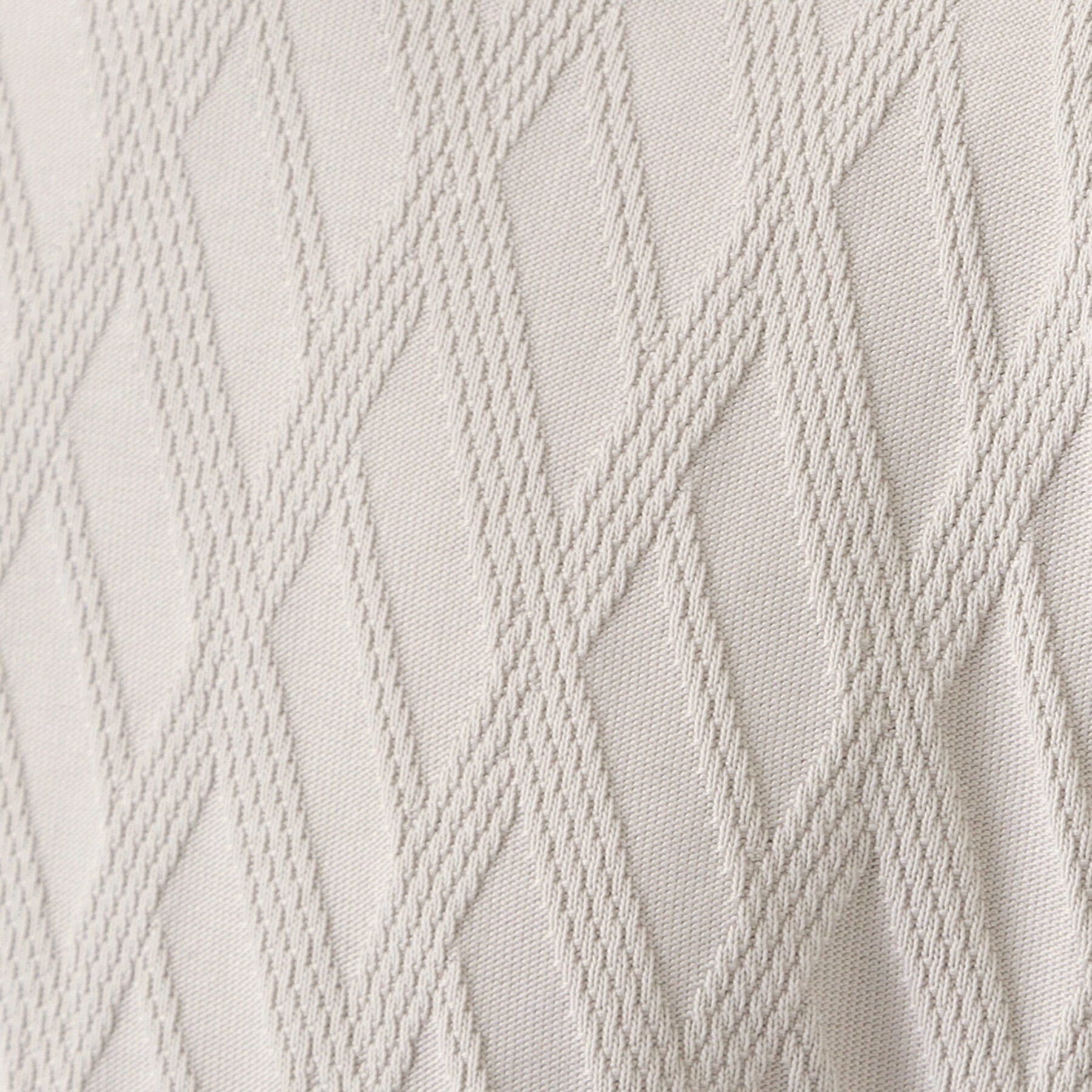 THE SHOP TK「【立体感のある表情が上品】リンクスアーガイル長袖Tシャツ」|Tシャツ・カットソー|