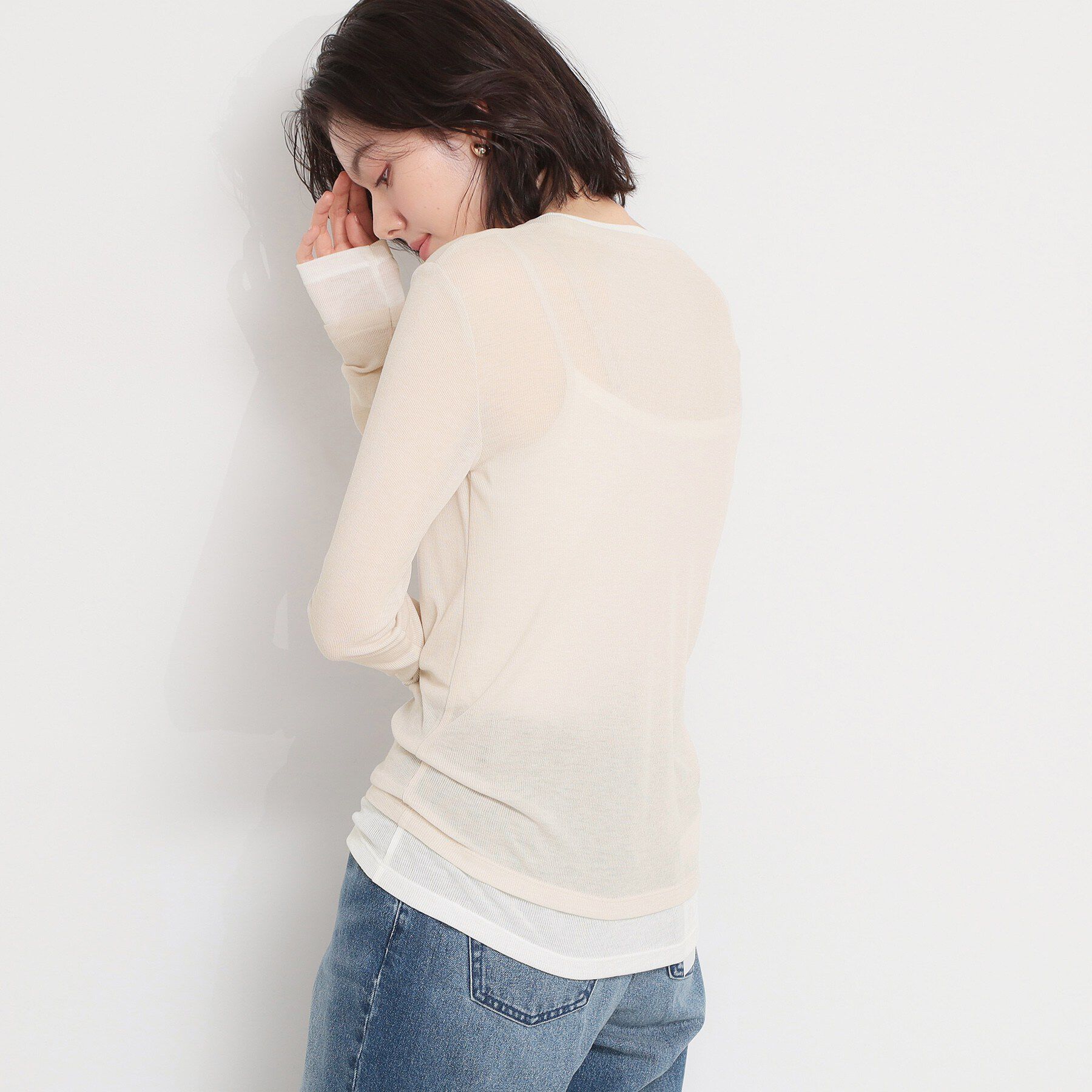 THE SHOP TK「配色テレコカットソー」|Tシャツ・カットソー|