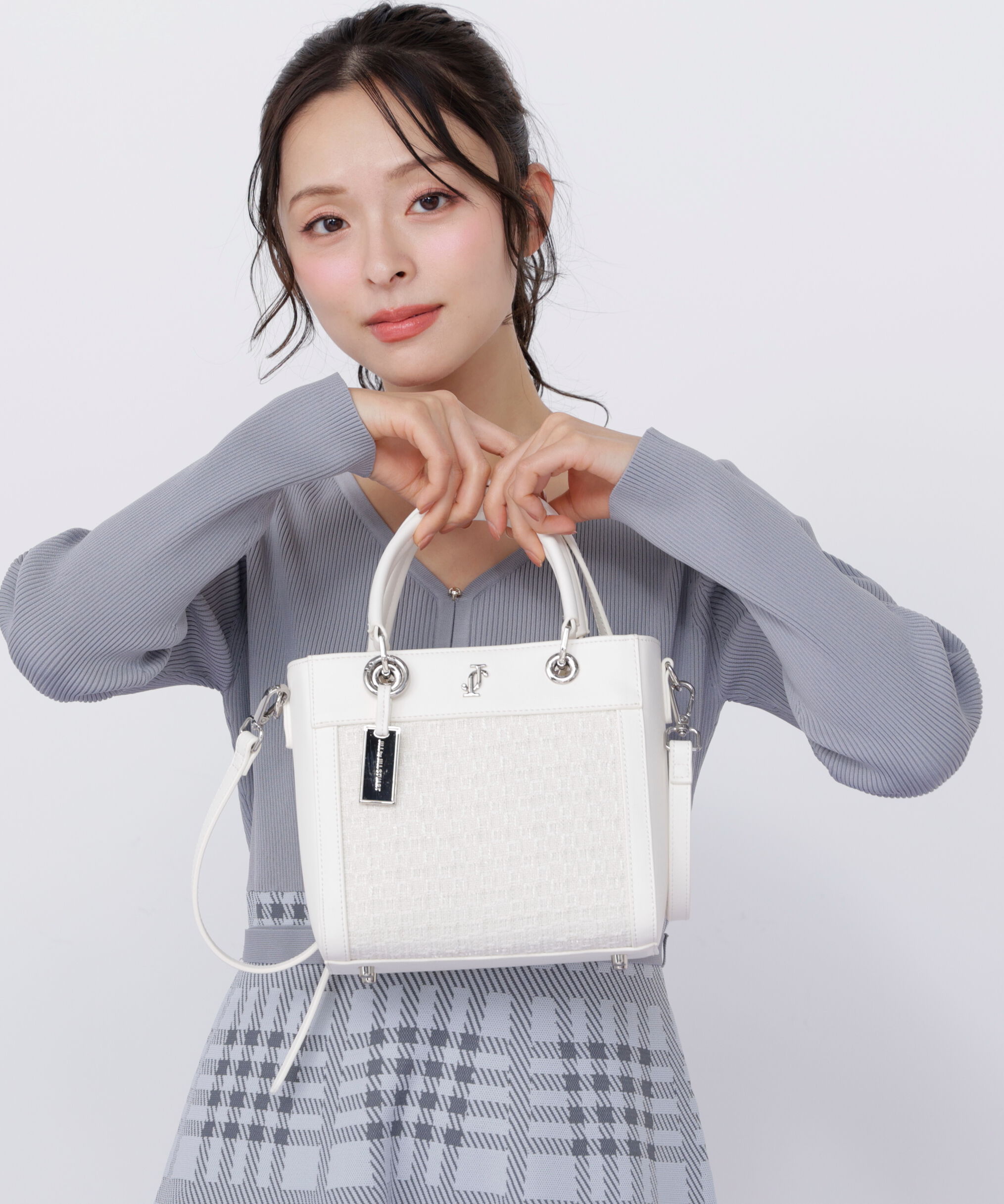  「クロスJツイードトートバッグ」|その他|