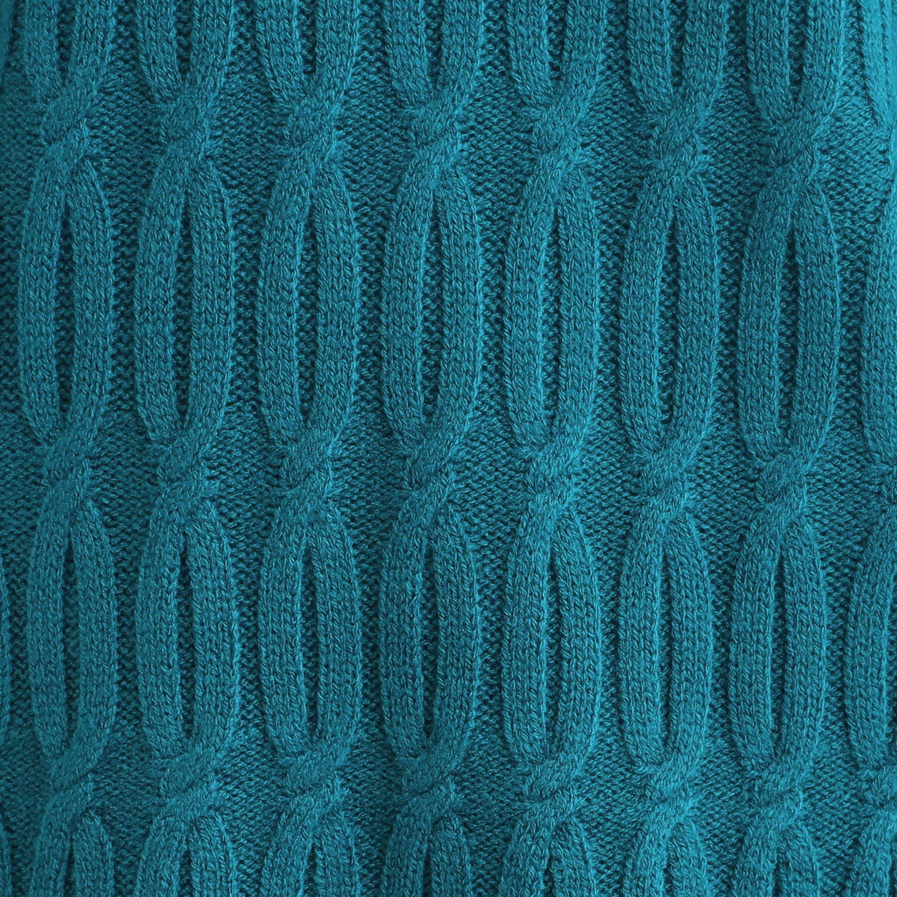 SHOO･LA･RUE「【洗濯機可／毛玉レス】シンプルケーブル柄ニット」|ニット・セーター|