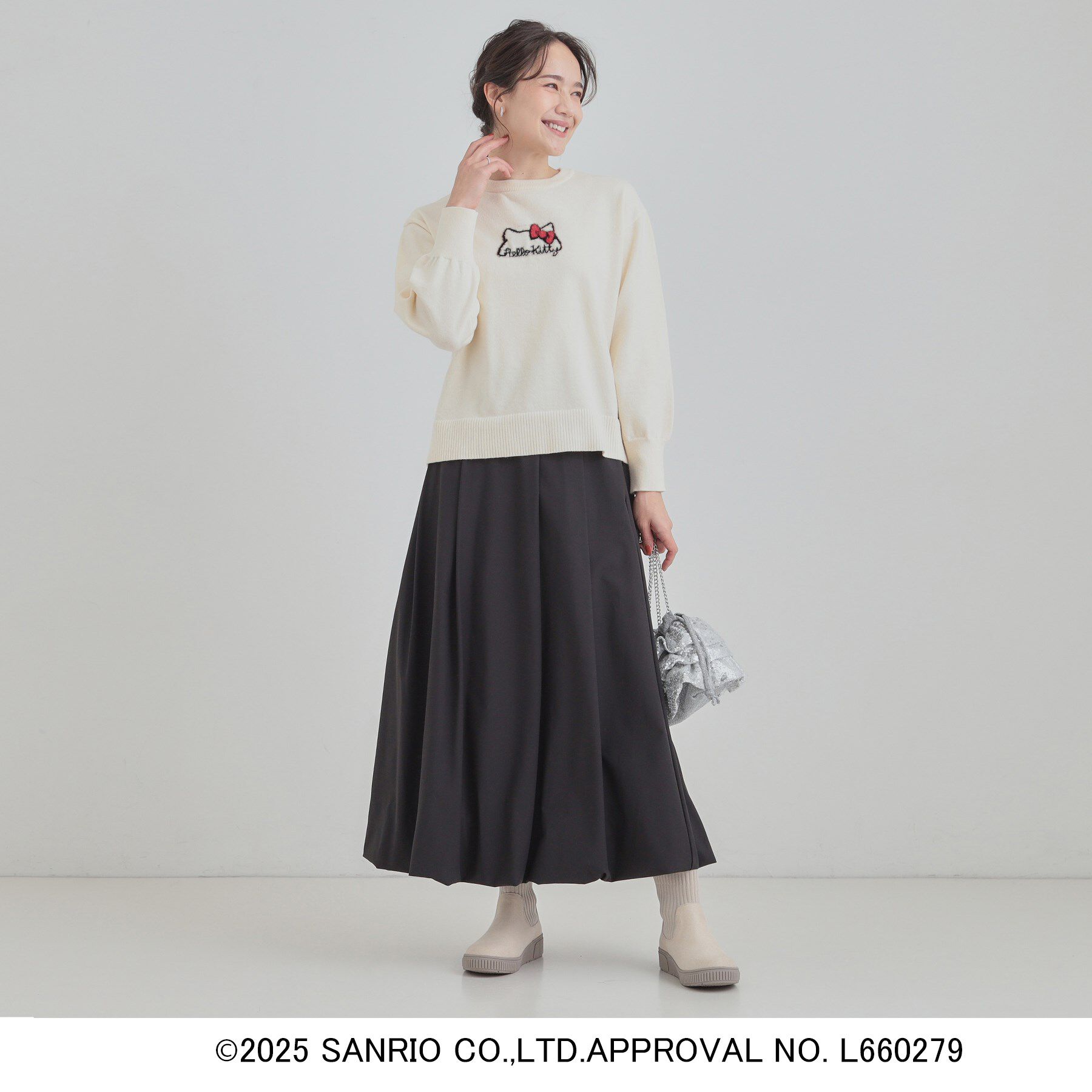 SHOO･LA･RUE「【HELLO KITTY コラボ】もちもちスウェットライクニット」|ニット・セーター|