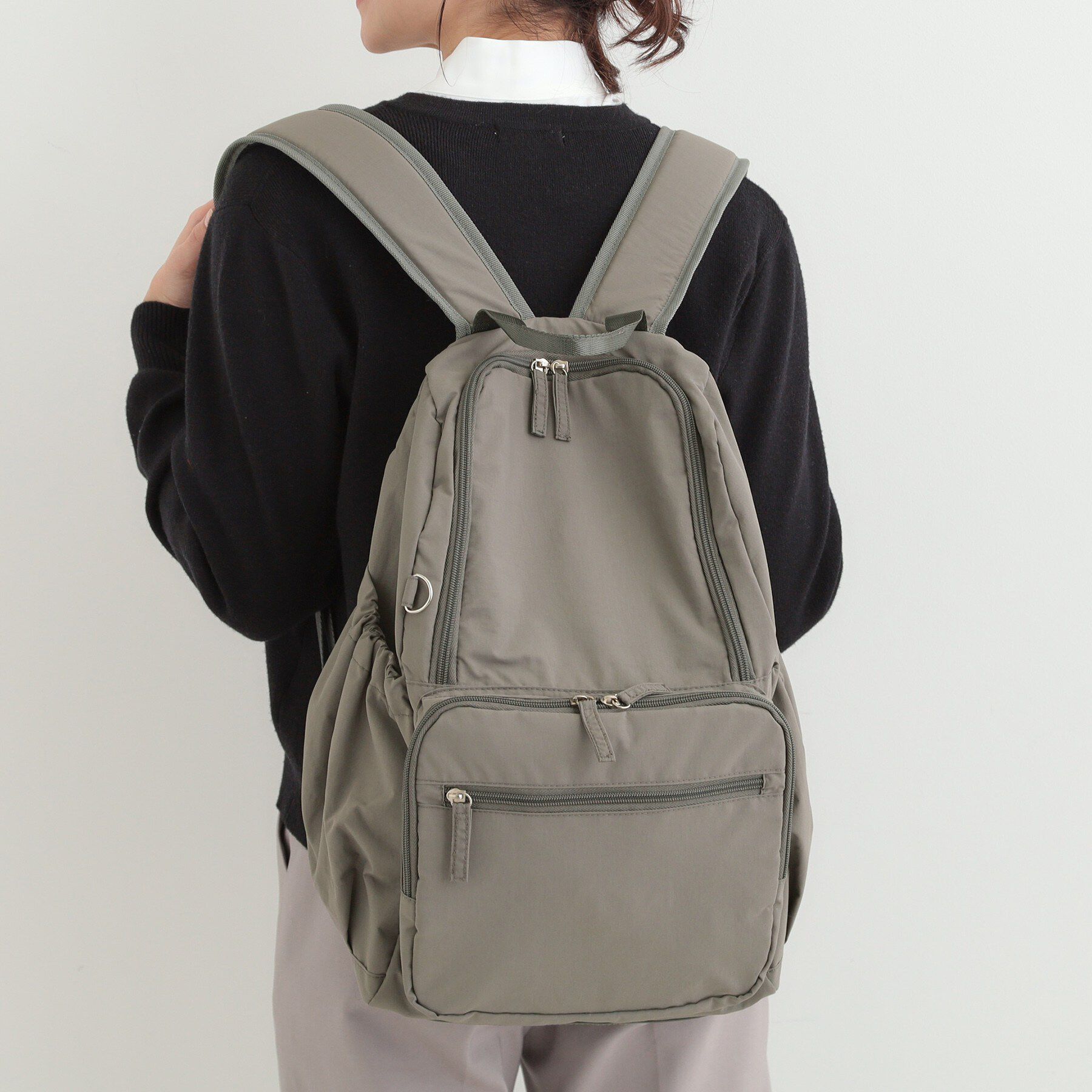 SHOO･LA･RUE「【撥水】ワンタッチショルダー自立リュック」|リュック|