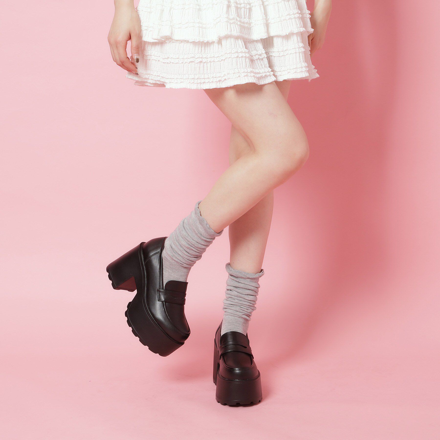 csT&P「厚底ローファーパンプス」|パンプス|