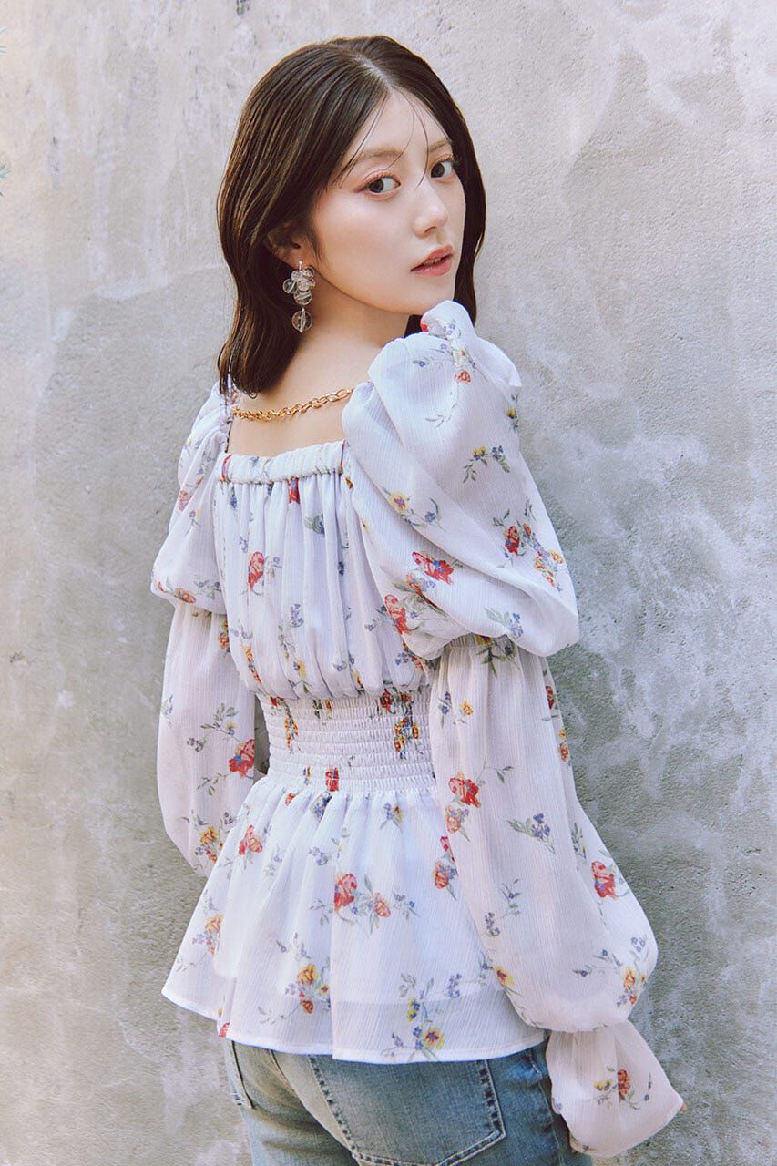 rienda「ボリュームスリーブブラウス」|シャツ・ブラウス|