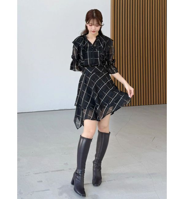 MERCURYDUO「【セットアップ着用可】ラッフルシャツブラウス」|シャツ・ブラウス|