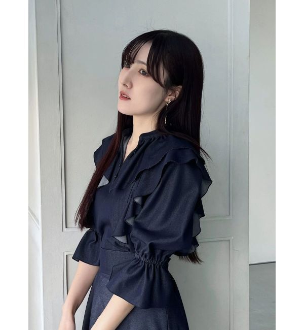 MERCURYDUO「【セットアップ着用可】ラッフルシャツブラウス」|シャツ・ブラウス|