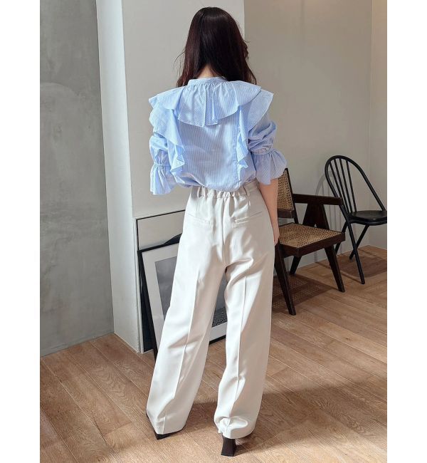 MERCURYDUO「【セットアップ着用可】ラッフルシャツブラウス」|シャツ・ブラウス|