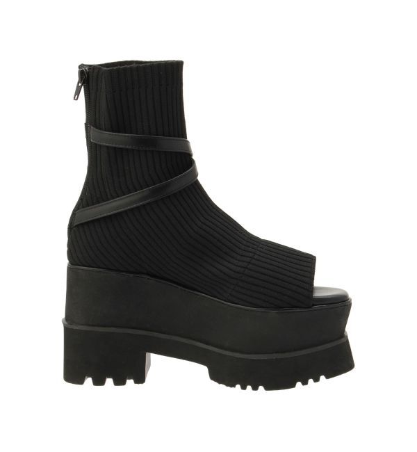 MURUA「ダブルベルトソックブーツ」|ショートブーツ|