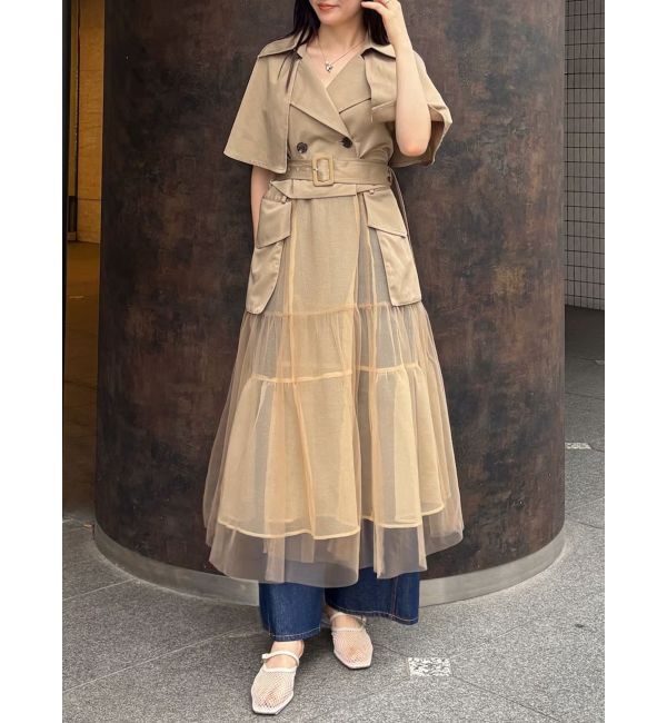 LAGUNAMOON「チュールドッキングマルチWAYトレンチコート」|トレンチコート|