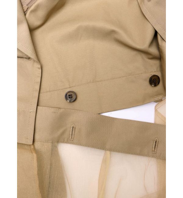 LAGUNAMOON「チュールドッキングマルチWAYトレンチコート」|トレンチコート|