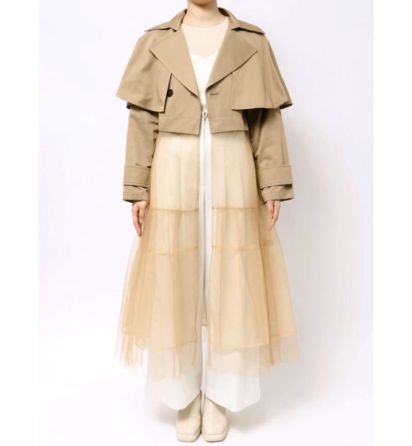 LAGUNAMOON「チュールドッキングマルチWAYトレンチコート」|トレンチコート|