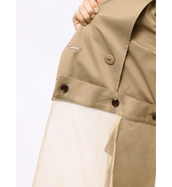 LAGUNAMOON「チュールドッキングマルチWAYトレンチコート」|トレンチコート|