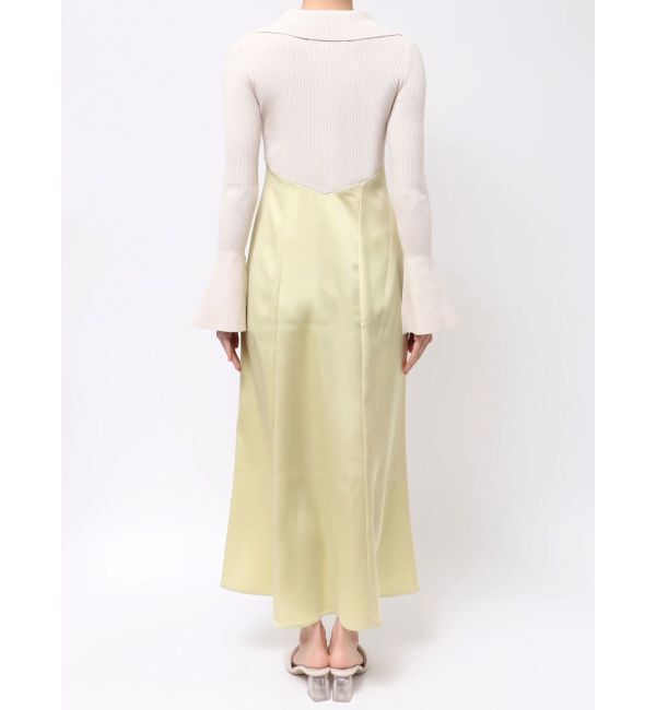 LAGUNAMOON「カラーニットドッキングナローワンピース」|ワンピース|