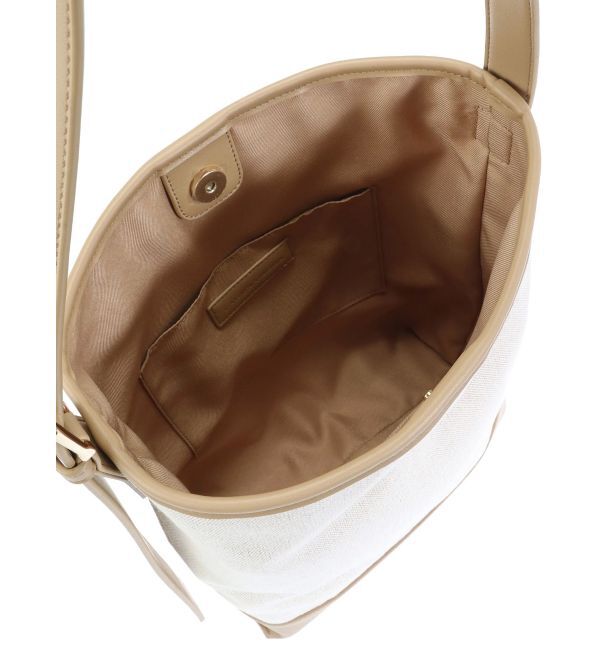 LAGUNAMOON「キャンバスコンビバケットバッグ」|ハンドバッグ|