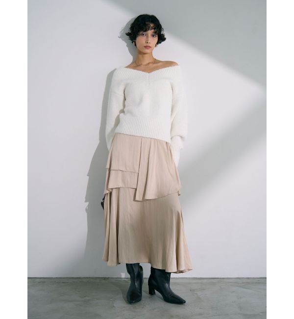 LAGUNAMOON「ヘムスリットティアードスカート」|スカート|