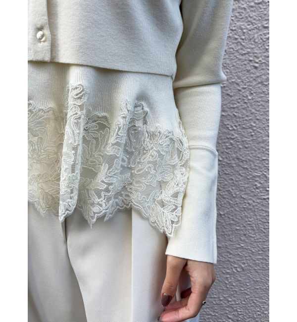 LAGUNAMOON「レースペプラムニットアンサンブル」|ニット・セーター|