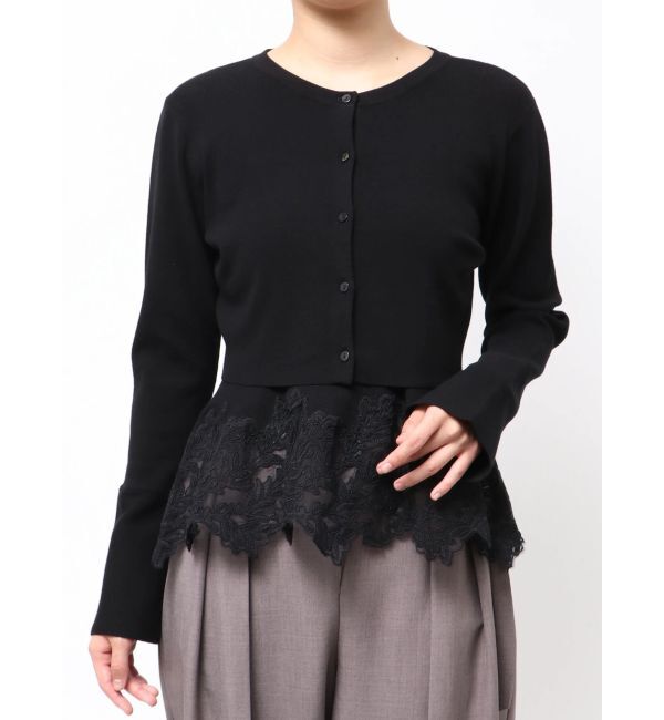 LAGUNAMOON「レースペプラムニットアンサンブル」|ニット・セーター|