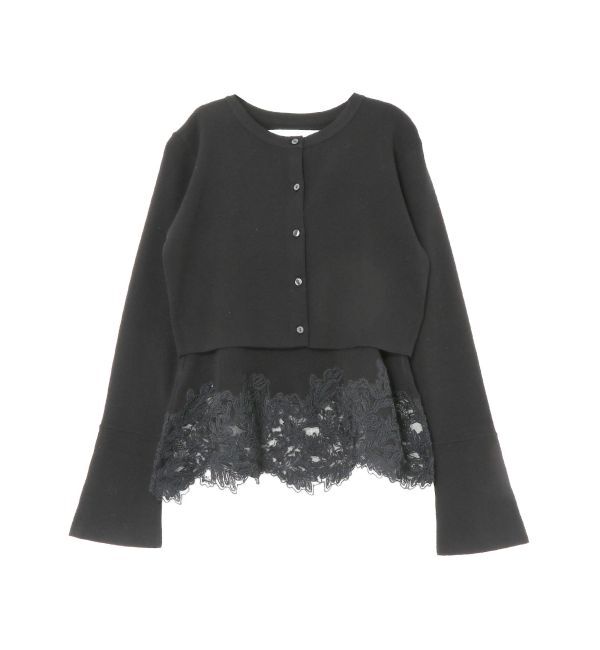 LAGUNAMOON「レースペプラムニットアンサンブル」|ニット・セーター|
