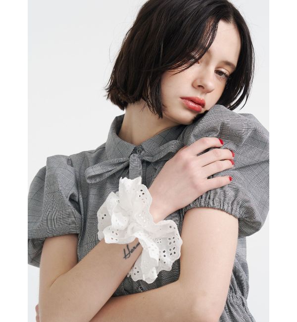 jouetie「パンチングレースビッグシュシュ」|ヘアゴム・シュシュ|