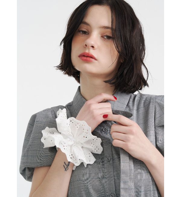 jouetie「パンチングレースビッグシュシュ」|ヘアゴム・シュシュ|