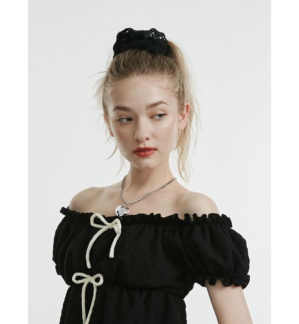 jouetie「パンチングレースビッグシュシュ」|ヘアゴム・シュシュ|