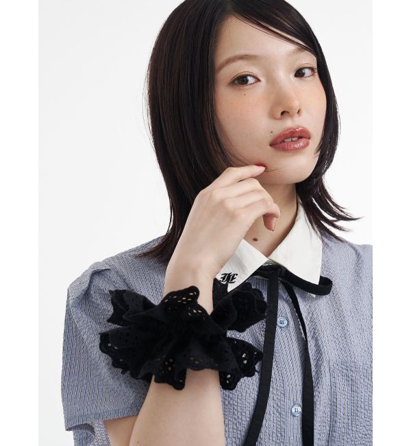 jouetie「パンチングレースビッグシュシュ」|ヘアゴム・シュシュ|