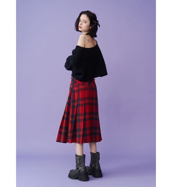 jouetie「ワンショルスタッズショートニット」|ニット・セーター|