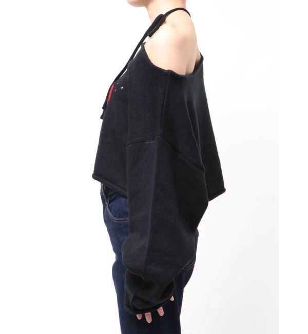 jouetie「ワンショルスタッズショートニット」|ニット・セーター|