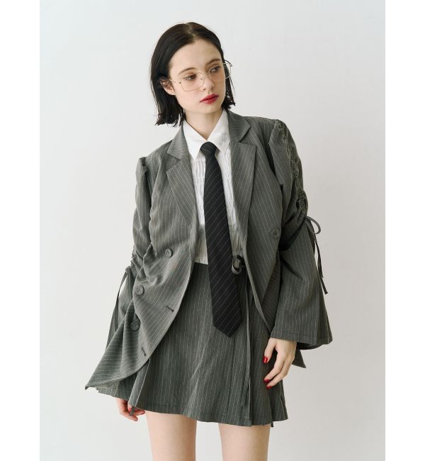 jouetie「ギャザーリボンジャケットミニワンピース【セットアップ対応】」|ワンピース|