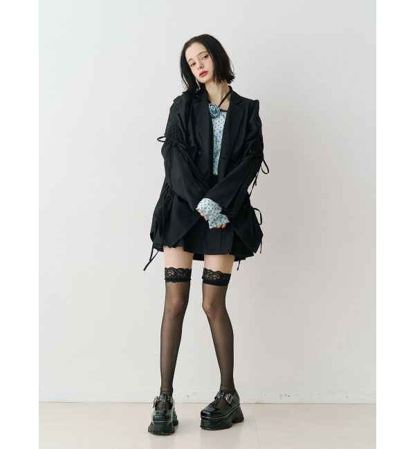 jouetie「ギャザーリボンジャケットミニワンピース【セットアップ対応】」|ワンピース|