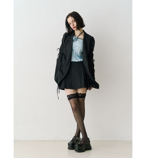 jouetie「ギャザーリボンジャケットミニワンピース【セットアップ対応】」|ワンピース|