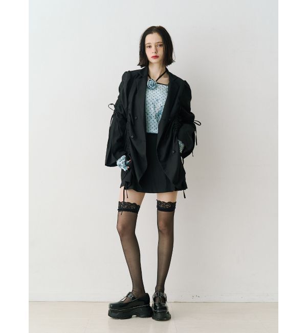 jouetie「ギャザーリボンジャケットミニワンピース【セットアップ対応】」|ワンピース|