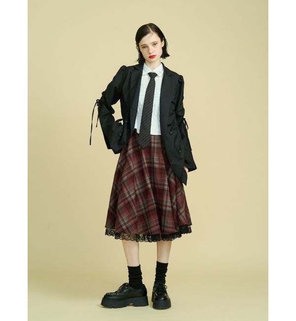 jouetie「ギャザーリボンジャケットミニワンピース【セットアップ対応】」|ワンピース|