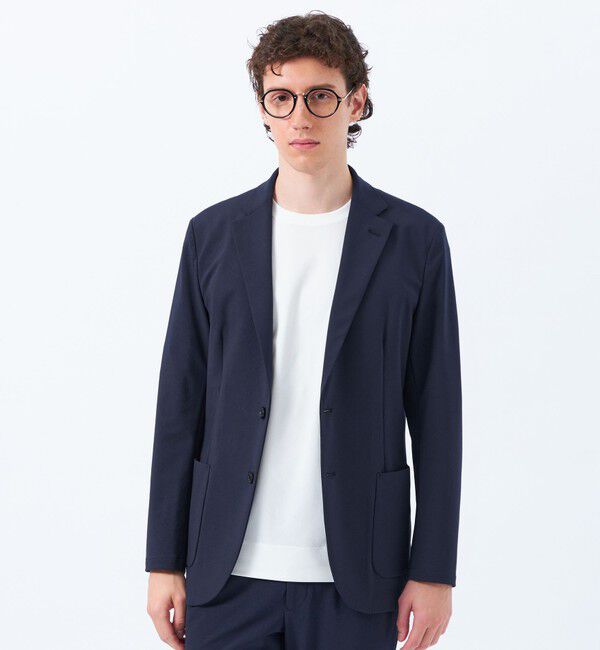 MACKINTOSH PHILOSOPHY「ドライフラットストレッチ イージージャケット ドライフラットストレッチクロス」|テーラードジャケット|ネイビー