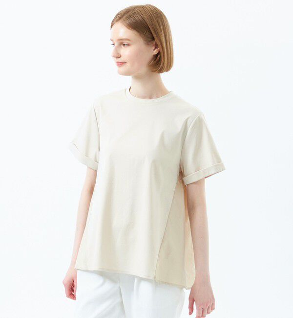 MACKINTOSH PHILOSOPHY「【WEB&一部店舗限定】タフタコンビカットソー」|Tシャツ・カットソー|ベージュ