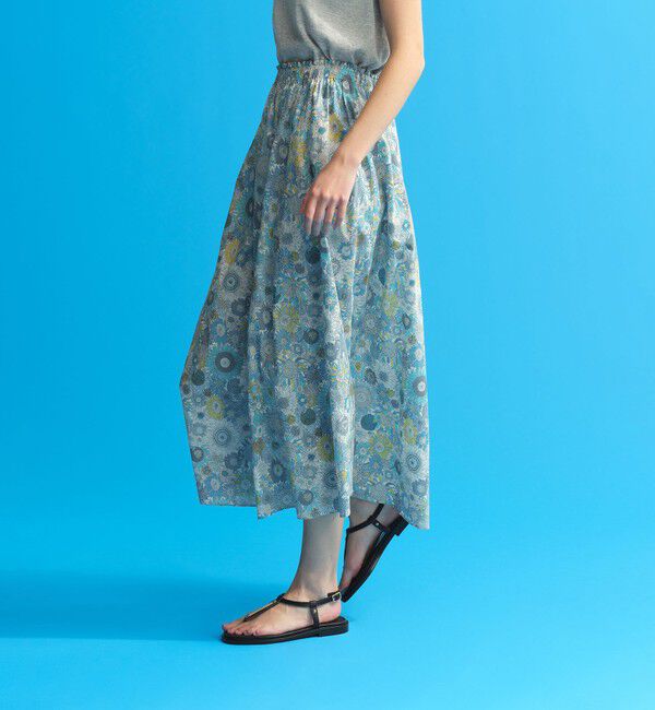 MACKINTOSH PHILOSOPHY「リバティギャザースカート」|スカート|ブルー