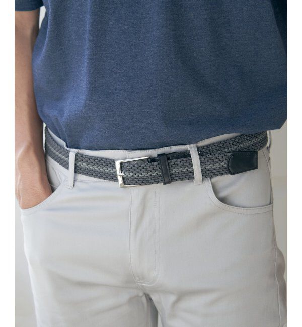 ikka「ゴムメッシュベルト」|ダウンベスト・ベスト|