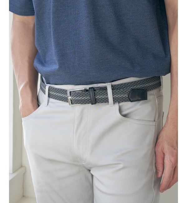 ikka「ゴムメッシュベルト」|ダウンベスト・ベスト|