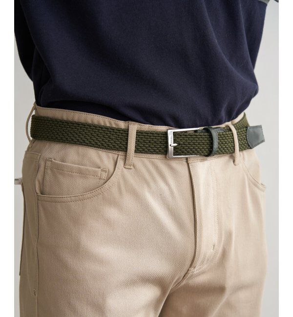 ikka「ゴムメッシュベルト」|ダウンベスト・ベスト|