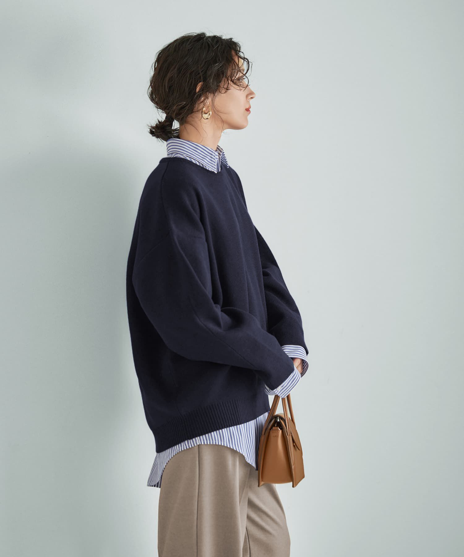 STYLE DELI「３シーズンコットン混紡◆オーバースリーブプルオーバー」|プルオーバー|