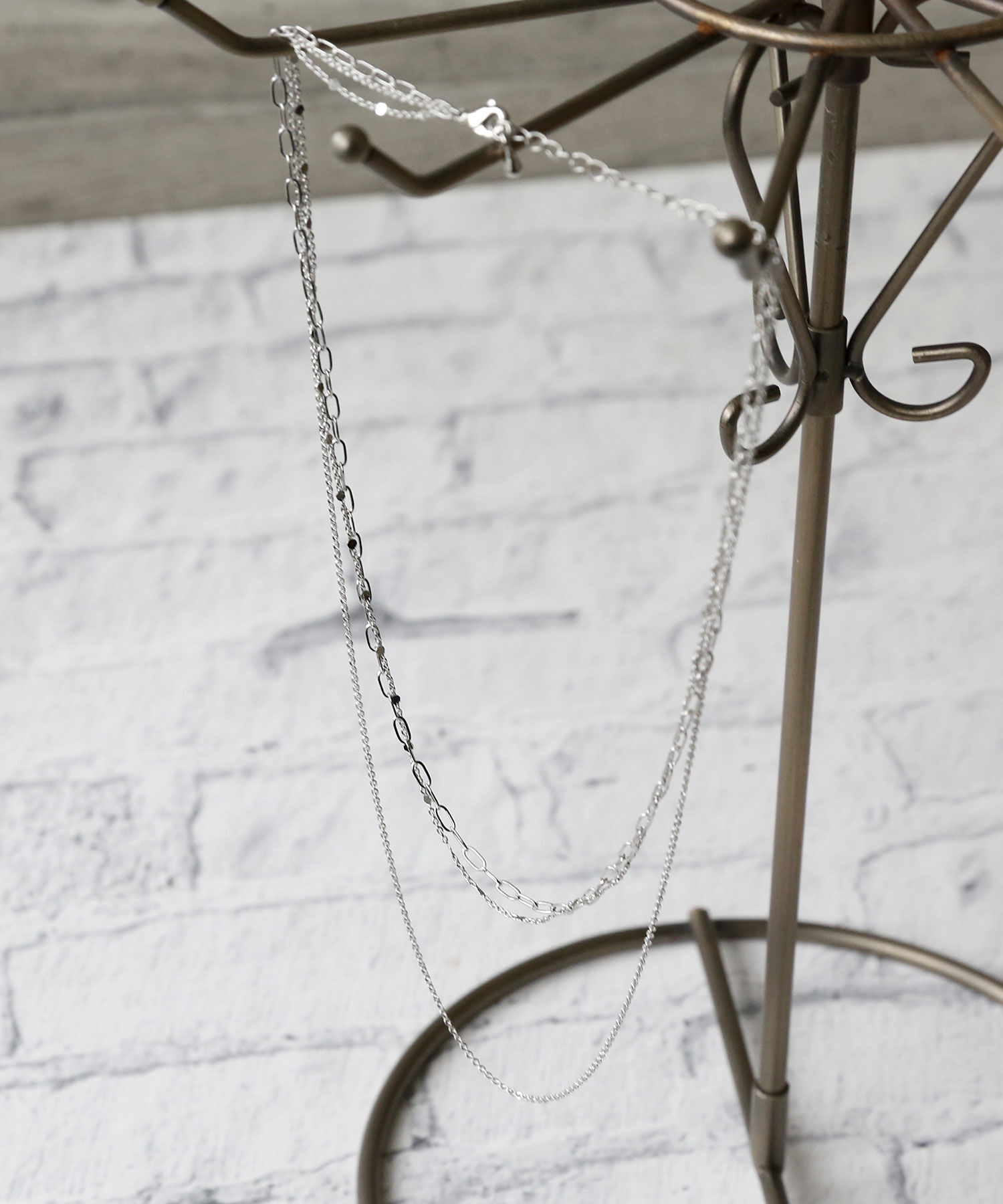 colleca la「3連チェーンネックレス」|ネックレス|シルバー