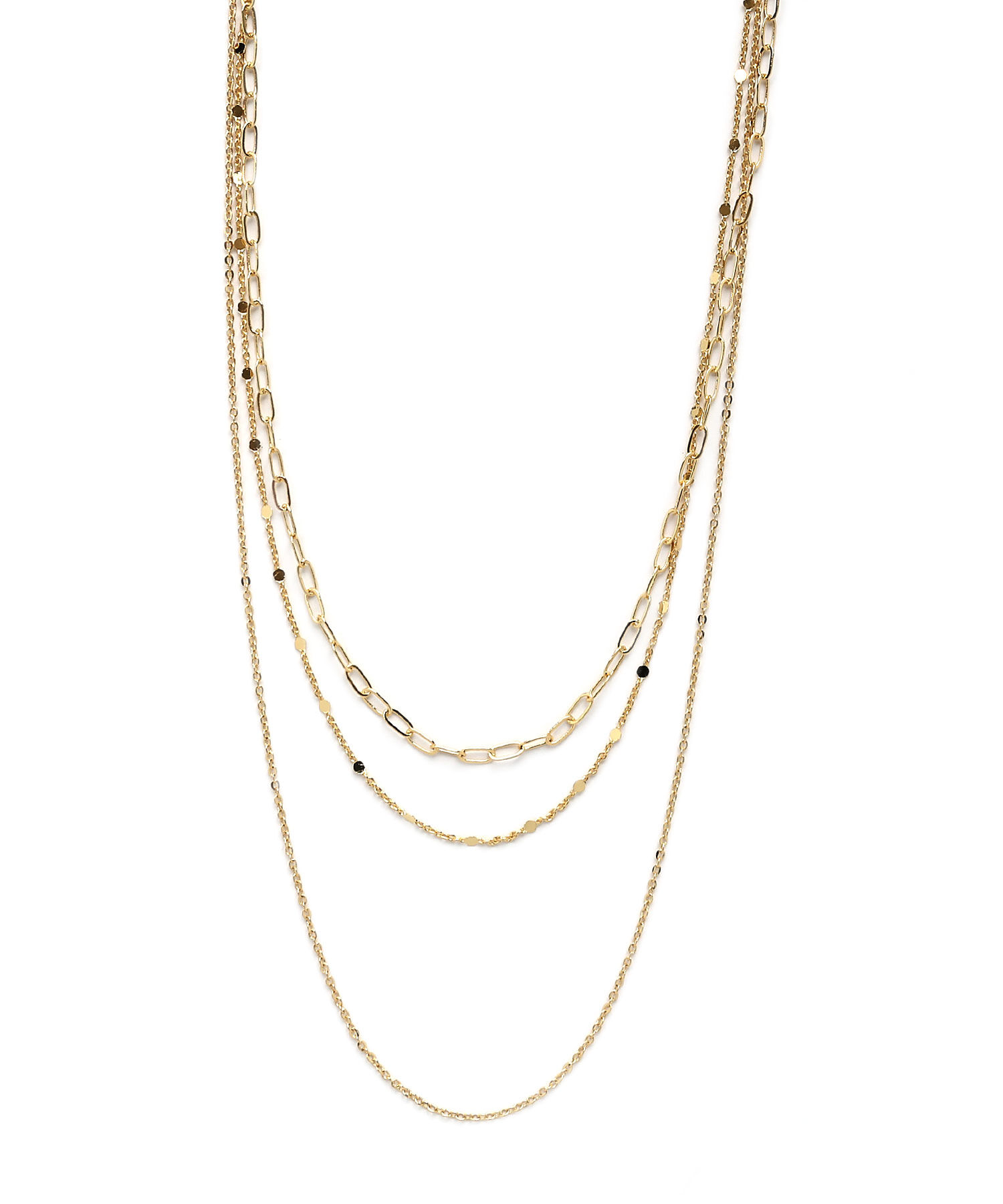 colleca la「3連チェーンネックレス」|ネックレス|
