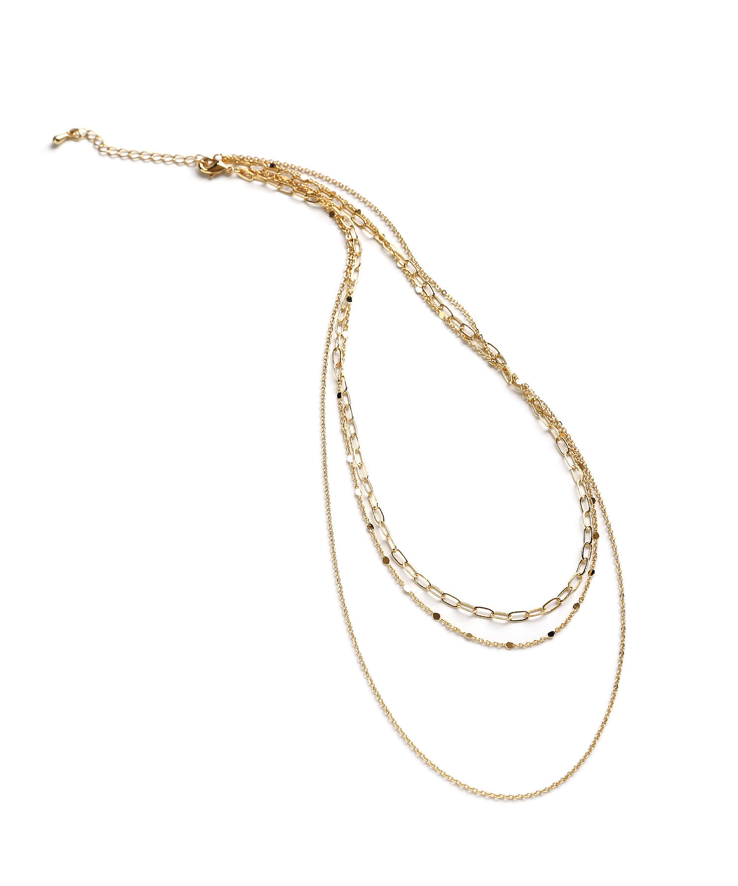 colleca la「3連チェーンネックレス」|ネックレス|