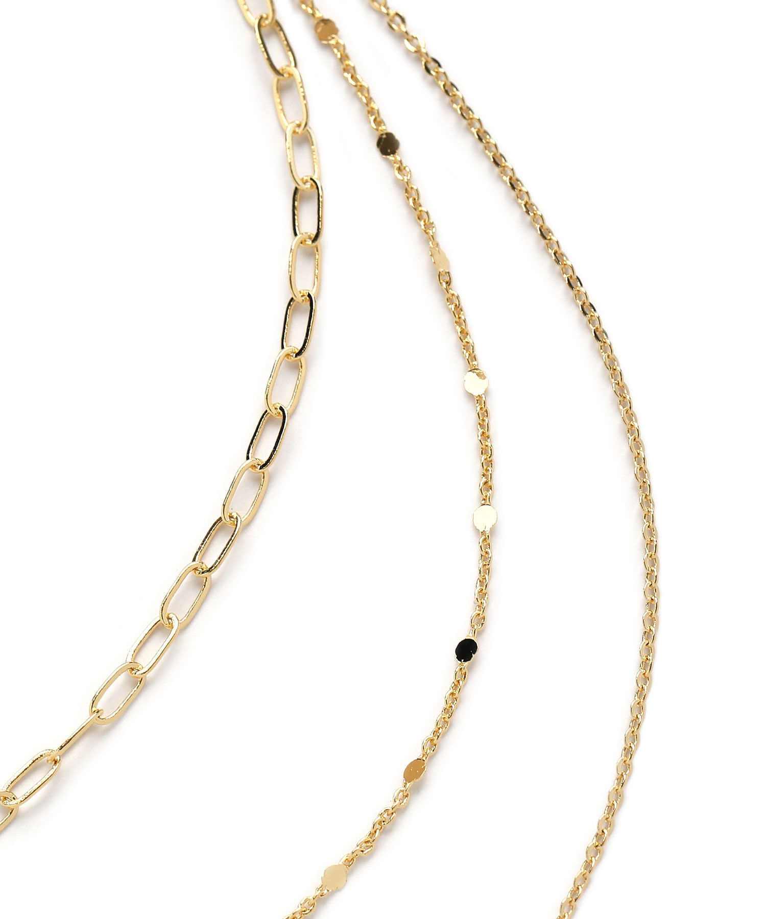 colleca la「3連チェーンネックレス」|ネックレス|